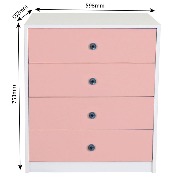 Latitude Run Houart 4 Drawer Chest of Drawers Wayfair.co.uk